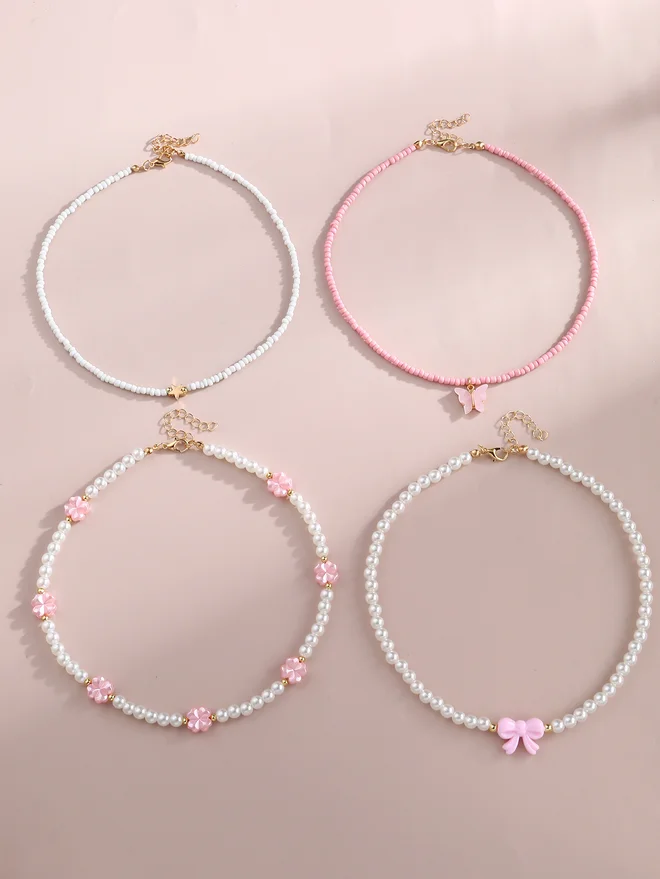 Take Two Take Two Set of 4 - Beaded Necklace
