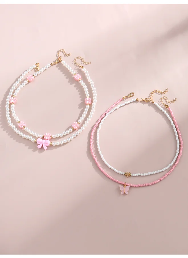 تايك تو Take Two Set of 4 - Beaded Necklace