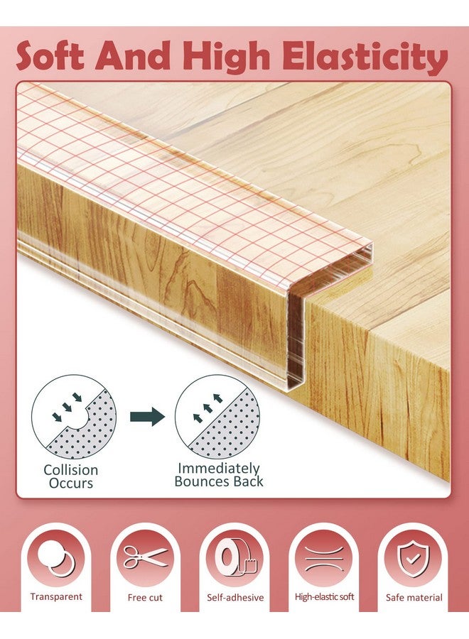Loiion Baby Proofing, Clear Edge Protector Strip, Soft Corner Protectors For Kids, Baby Child Safety Tables Corner Guards For Furniture Against Sharp Corners For Cabinets, Tables, Drawers 32.8Ft - Image 4