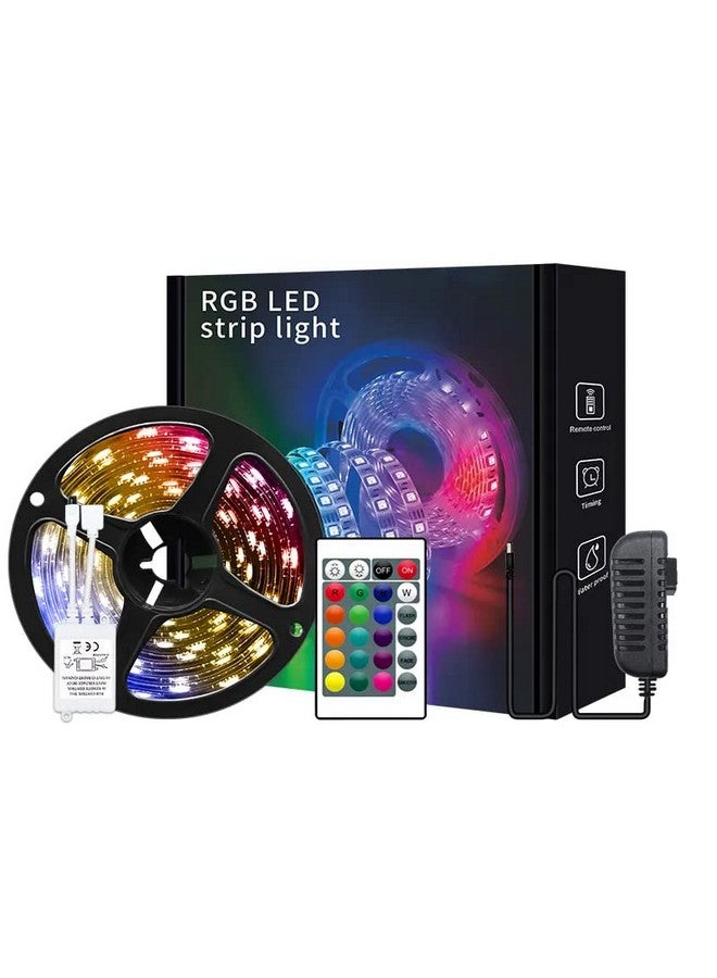 الجستو شريط إضاءة LED بطول 5 أمتار من Gesto | شريط إضاءة RGB مكون من 300 مصباح مع محول | يعمل بجهاز تحكم عن بعد بـ 16 وضعًا | أضواء LED متعددة الألوان لتزيين المنزل وغرفة النوم وديكور الديوالي والسقف المستعار - Image 1
