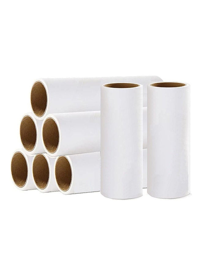 8-Piece Lint Roller Refills White - Image 1