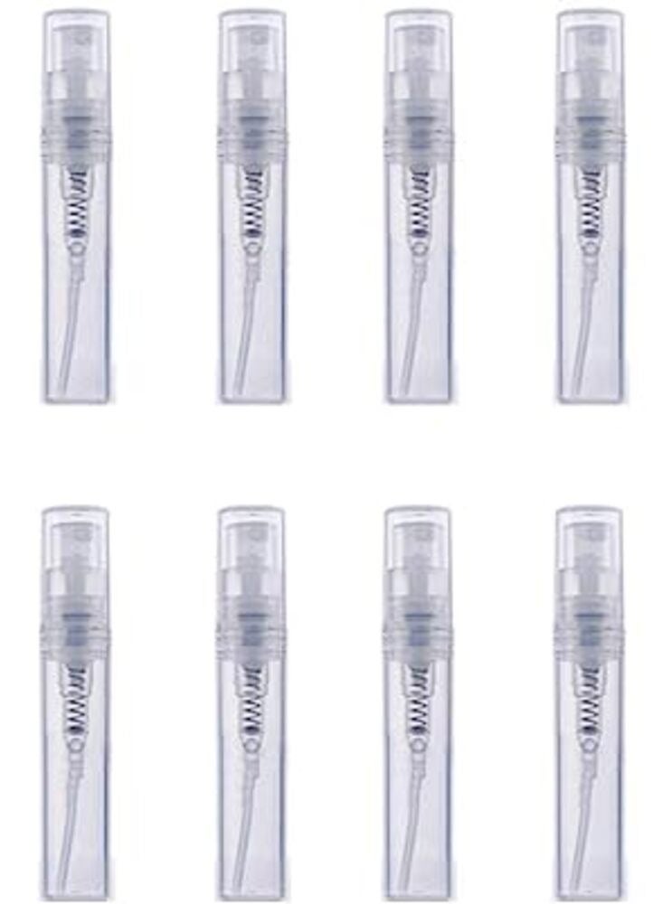 12 قطعة من زجاجات بخاخ صغيرة 3 مل شفافة فارغة قابلة لإعادة الملء زجاجات رذاذ ناعم بخاخ بخاخ فارغة لمستحضرات التجميل زجاجة عينات مستحضرات التجميل للزيوت العطرية تنظيف العطور السفر - Image 1