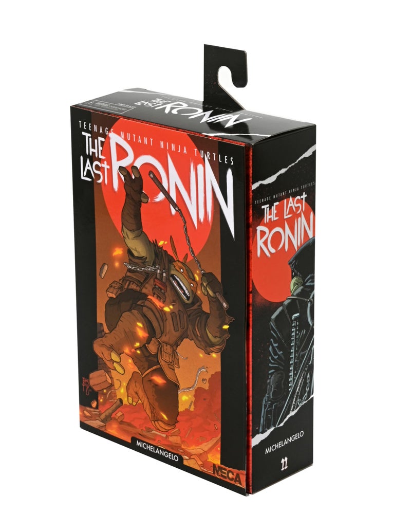 NECA Teenage Mutant Ninja Turtles (The Last Ronin) -1:7 Scale Collectible Action Figure, Ultimate Flashback Michelangelo - Image 3