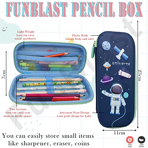 FunBlast Space Pencil Case for Kid, Astronaut Theme Return Gifts for Childrens, Pencil Pouch for Kids, Pencil Box for Kids, Pencil case for Boys, Return Gifts for Kid - Space & Astronaut Theme - Image 2