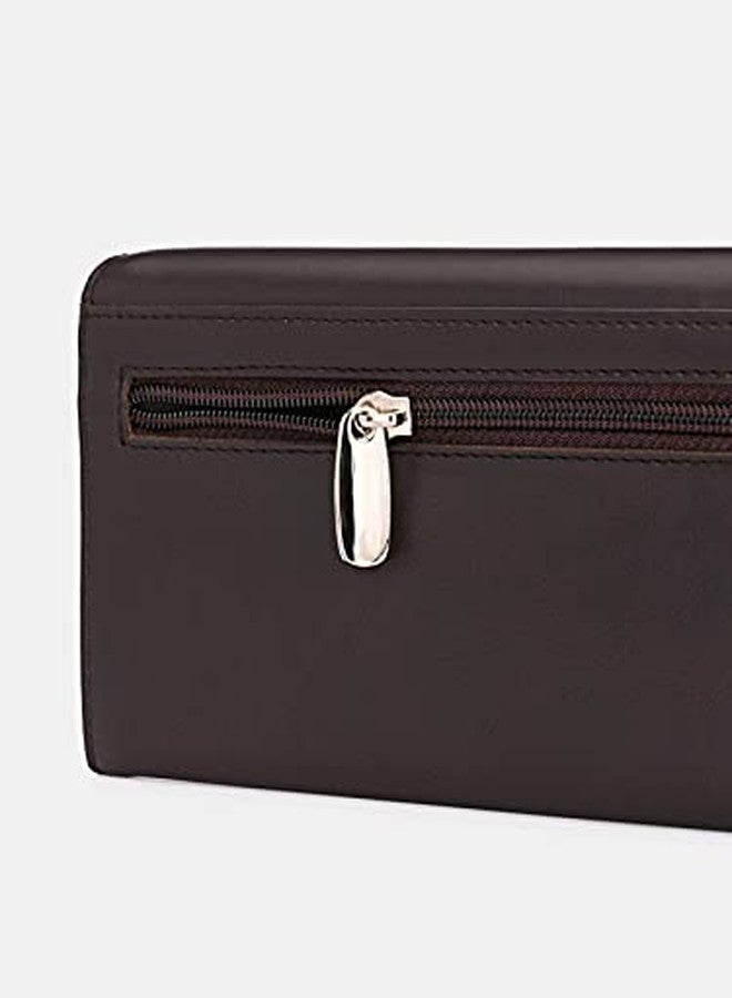 Pacific Gold Stylish Faux Leather Mobile Pro Light Weight Slim Purse/Wallet for Women, Ladies, Girls - Brown Colour Ideal for Gift - Image 2