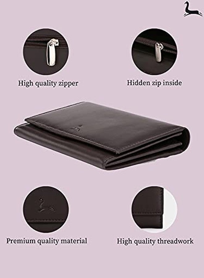 Pacific Gold Stylish Faux Leather Mobile Pro Light Weight Slim Purse/Wallet for Women, Ladies, Girls - Brown Colour Ideal for Gift - Image 5