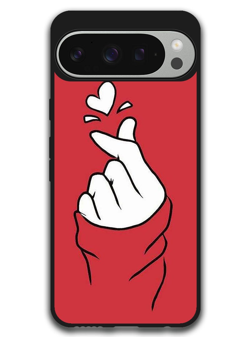 Theodor Protective Case Anti Scratch Shock Proof Bumper Cover For Google Pixel 9 Pro XL Snap Love Red - Image 1