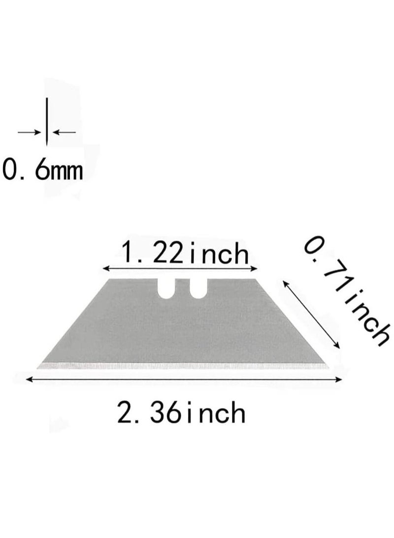 ABBASALI 10 Pcs Utility Knife Blades High Carbon Steel Premium Tempered - Image 2