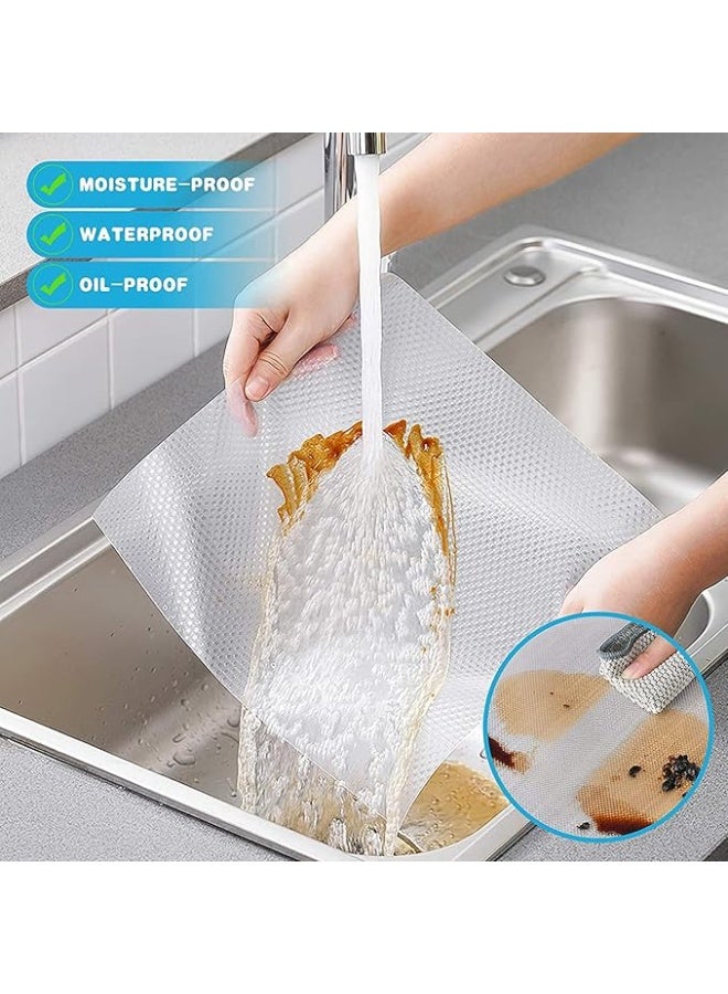 Multipurpose 45cm x 10m Anti-Slip Bathroom Kitchen Cabinet Drawer Shelf Mat Liner Sheets Roll, Fridge Mat, Table Mat (45cm X 10 Meters Roll, Transparent White), Ethylene Vinyl Acetate  - Image 2