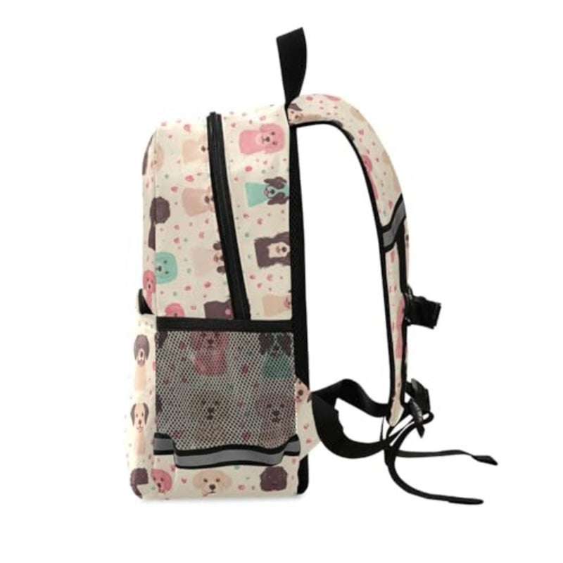 Toddler Backpack-Colorful Cute Dogs with Leash for Walking, Mini Backpacks with for 3 Years Above, Preschool Rucksack with Adjustable Strap, Boy Girl Travel Daypack - Image 2