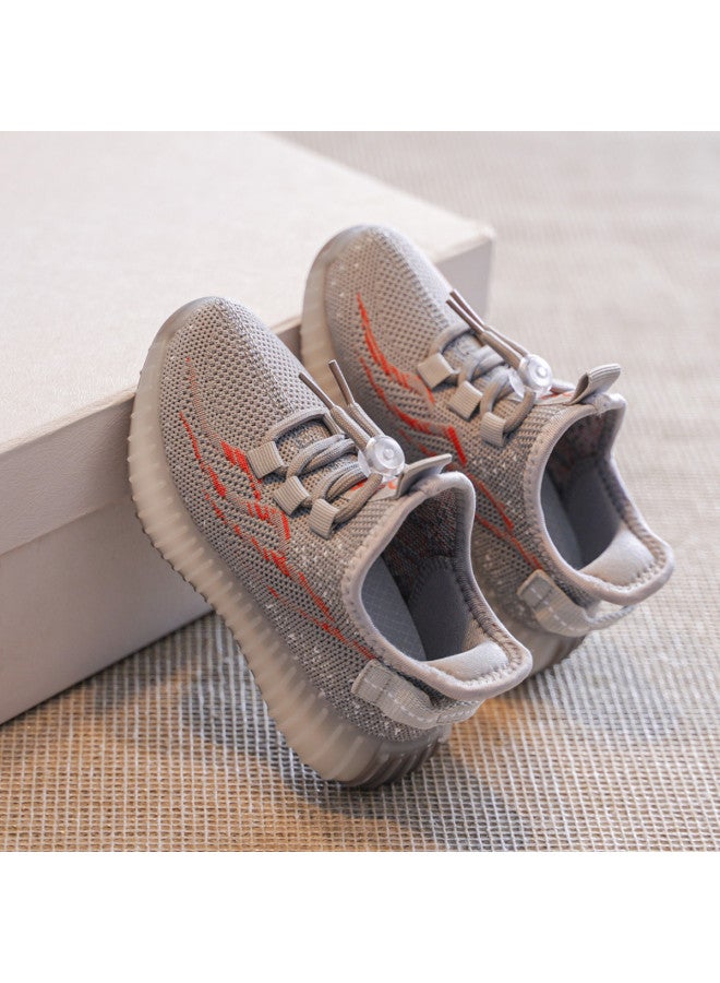 DEESHA 【خفيفة الوزن ومريحة】 أحذية رياضية للجري من Flyknit للفتيات والأطفال الأكبر سنًا للموسم الربيعي والصيفي، عادية وقابلة للتنفس - Image 3
