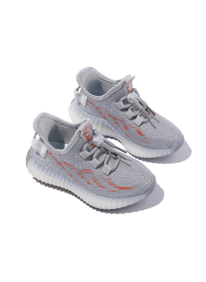 DEESHA 【خفيفة الوزن ومريحة】 أحذية رياضية للجري من Flyknit للفتيات والأطفال الأكبر سنًا للموسم الربيعي والصيفي، عادية وقابلة للتنفس - Image 4