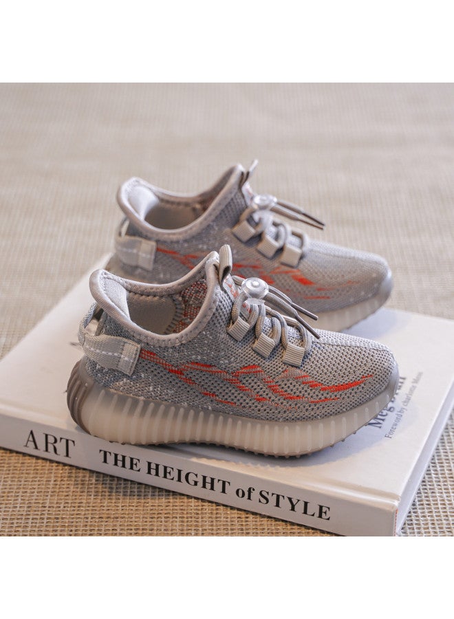 DEESHA 【خفيفة الوزن ومريحة】 أحذية رياضية للجري من Flyknit للفتيات والأطفال الأكبر سنًا للموسم الربيعي والصيفي، عادية وقابلة للتنفس - Image 2