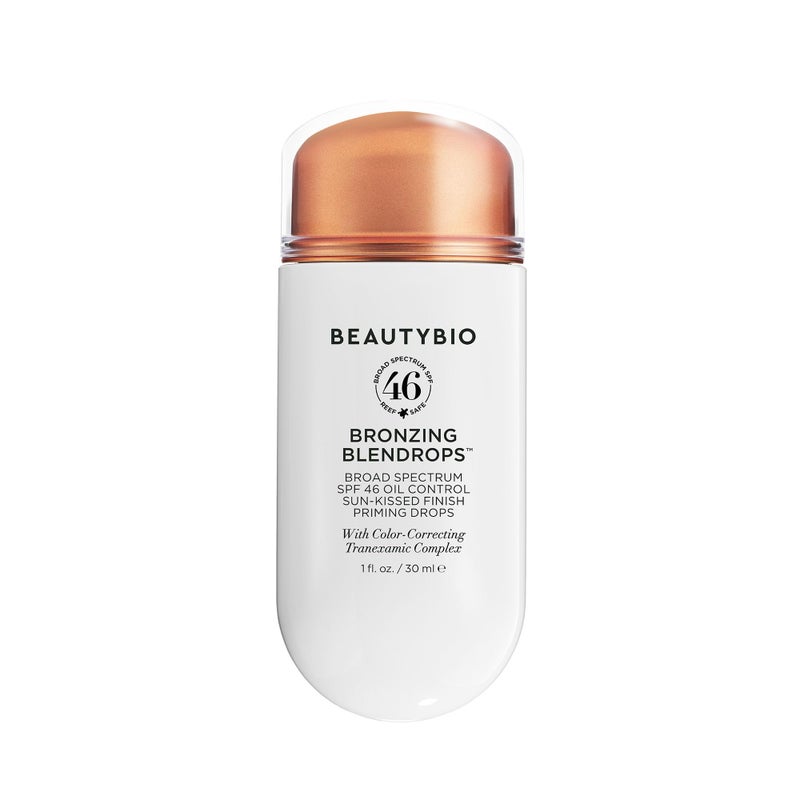 BeautyBio BLENDROPS. Broad Spectrum SPF 46 Oil-Control Priming Drops With Color-Correcting Tranexamic Complex - Image 1