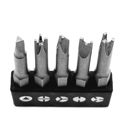 OHIY Special Shaped Screwdriver Insert Bits Set in 5 Different Shapes U-Shape, Y-Type, Triangle, Inner Cross, 3-Points - Image 3