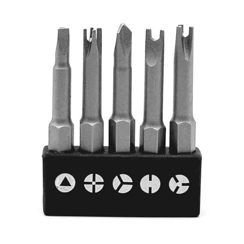 OHIY Special Shaped Screwdriver Insert Bits Set in 5 Different Shapes U-Shape, Y-Type, Triangle, Inner Cross, 3-Points - Image 1