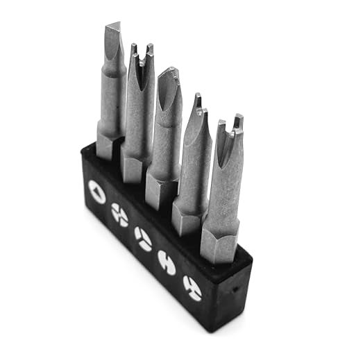 OHIY Special Shaped Screwdriver Insert Bits Set in 5 Different Shapes U-Shape, Y-Type, Triangle, Inner Cross, 3-Points - Image 2