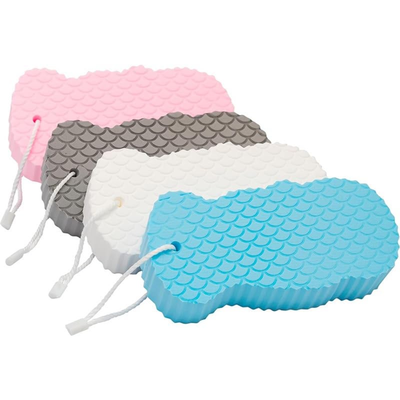 Four packs of 3D bath sponges, soft bath sponges, household ash rubbing artifacts - Image 1