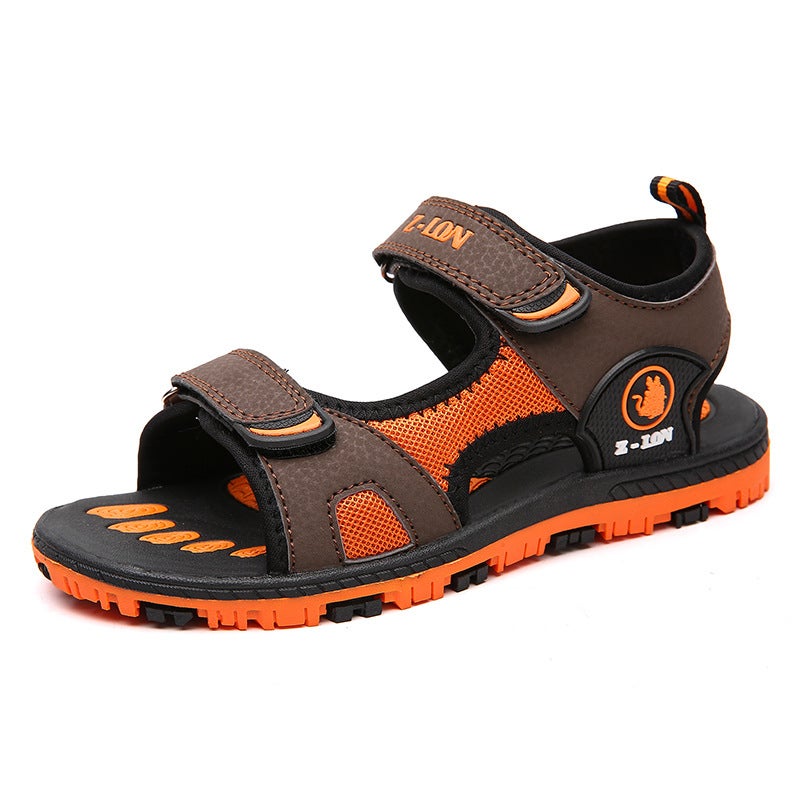 2024 Summer Boys' Sandals New Waterproof Non-Slip Outdoor Casual Fashion Beach Shoes For Middle And Primary School Students - Image 1