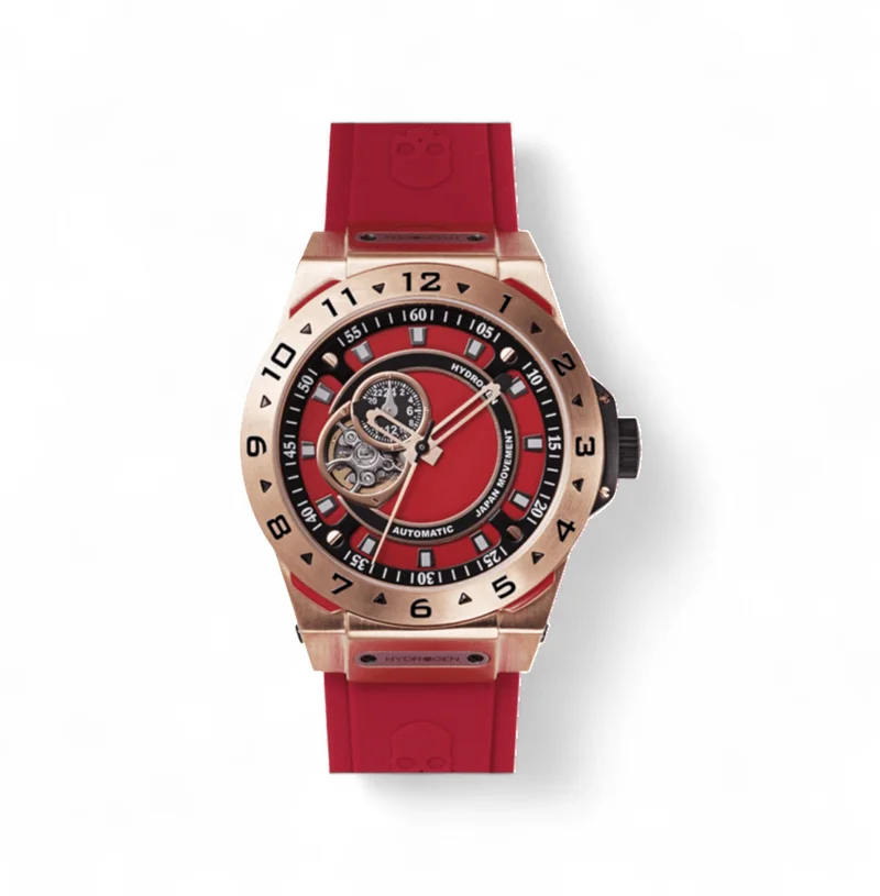 Hydrogren Vento Red Rose Gold Watch