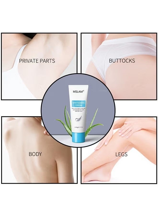 MSLAM Whitening Cream,Can Moisturizes For Armpit, Underarm ，Neck, Knees，Remove Melanin From The Skin And Create Smoother Skin，Suitable For All Skin 60g - Image 3