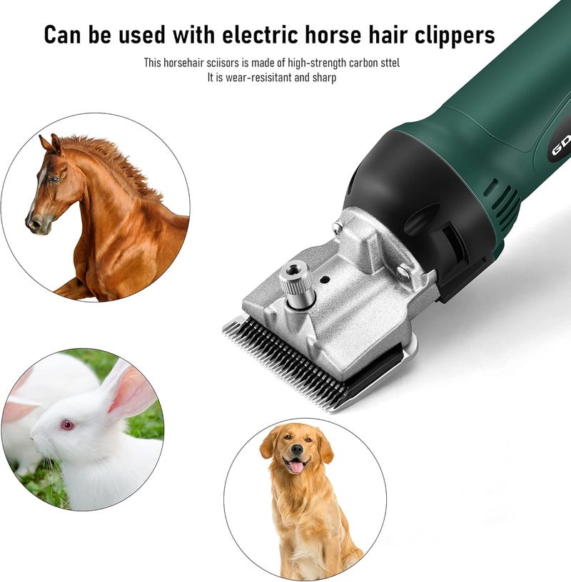 GDJOB Horses Clippers,500w Professional Horse Grooming Kit, Pet Farm Supplies for Shaving Fur Wool in Horse, Cattle, Dog, Farm Livestock Pet Grooming - Image 5