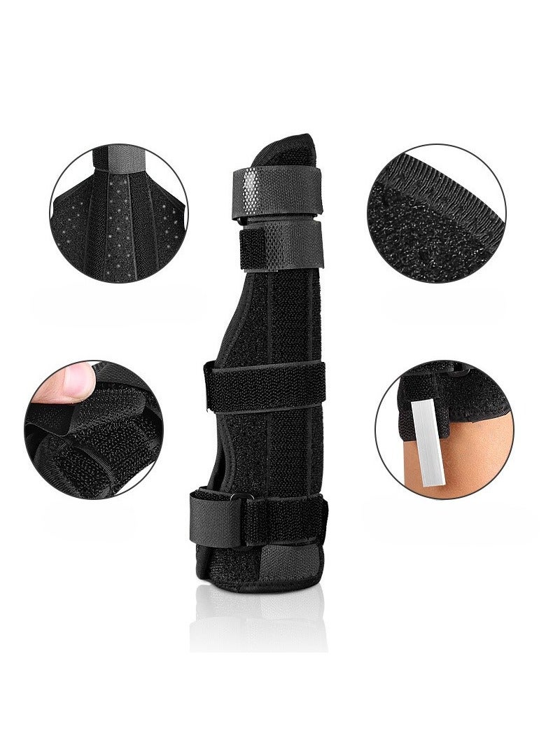 Finger Splint Brace Adjustable Finger Brace for Straightening Arthritis Sprains Pain Relief Metacarpal Splint for 4th or 5th Finger M Size - Image 3