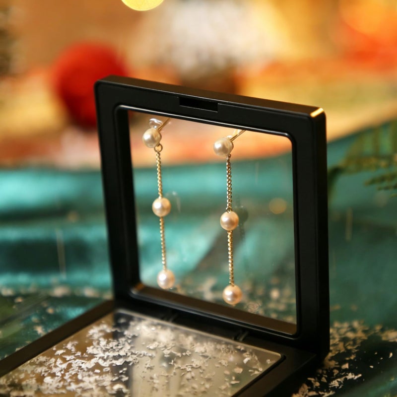 Moodear Pearl Dangle Earrings for Women - Trendy Lightweight Hypoallergenic Dainty Pearl Drop Earring - Image 4