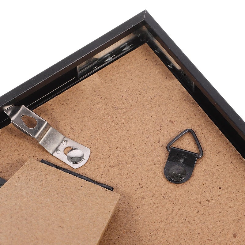 6 Inch Black Aluminum Alloy Wall Mounting Photo Frame Thin Border Tabletop Picture Holder - Image 4