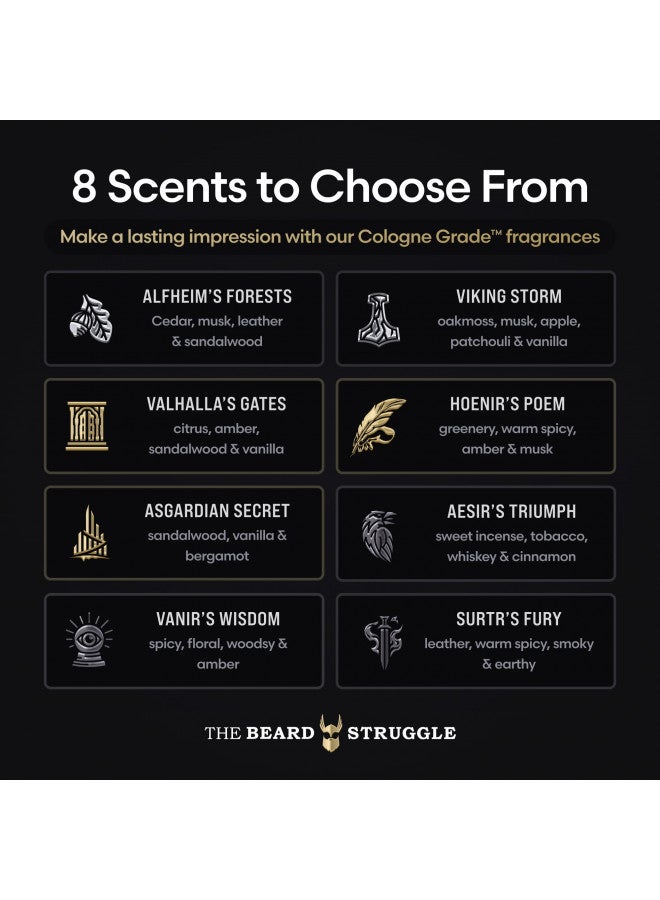 The Beard Struggle - Marksman's Beard Conditioner - Viking Storm, Silver Collection - Nourish, Softens, & Strengthens Beard - Radiance Beard Conditioner for Men (8 Fl oz)