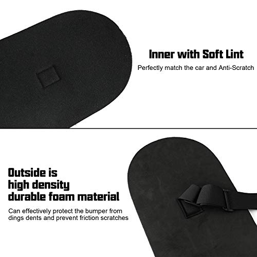 ROCCS Universal Car Bumper Protector Guard, Rear Bumper Protector for Cars ONLY, Black Rear Bumper Guard 72" x 8.07" x 0.4" - Image 3