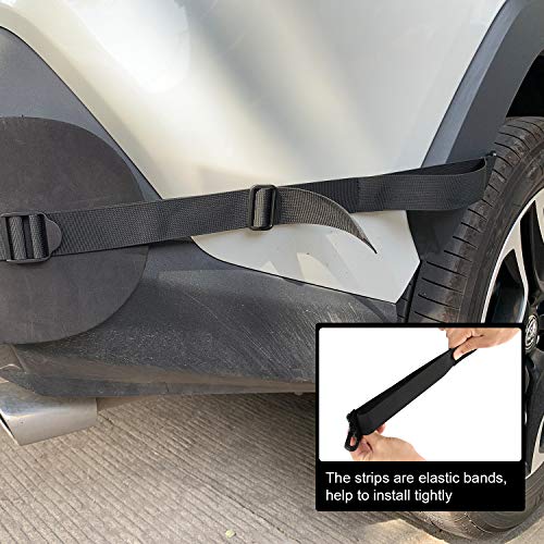 ROCCS Universal Car Bumper Protector Guard, Rear Bumper Protector for Cars ONLY, Black Rear Bumper Guard 72" x 8.07" x 0.4" - Image 4