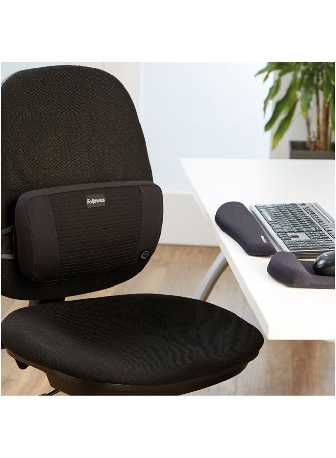 Fellowes ® PlushTouch™ Mouse Pad With Wrist Rest, Black  - Image 2
