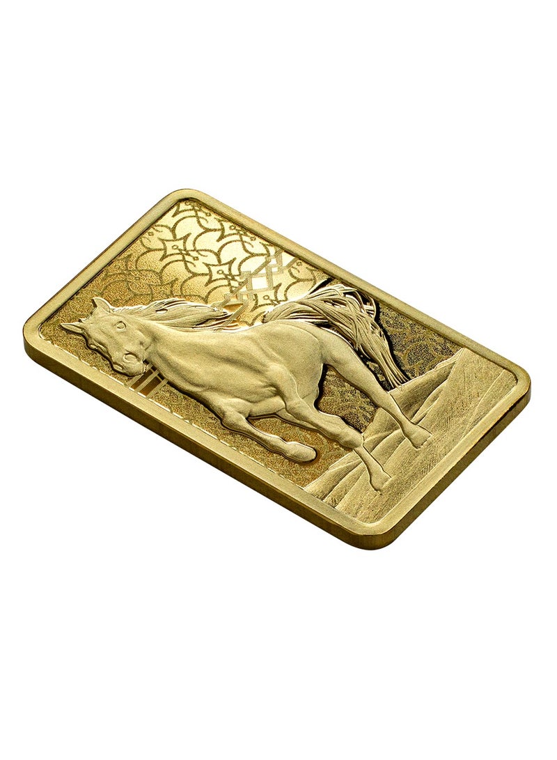 PAMP 5 grams Gold 24K Bar Arabian Horse - Image 4
