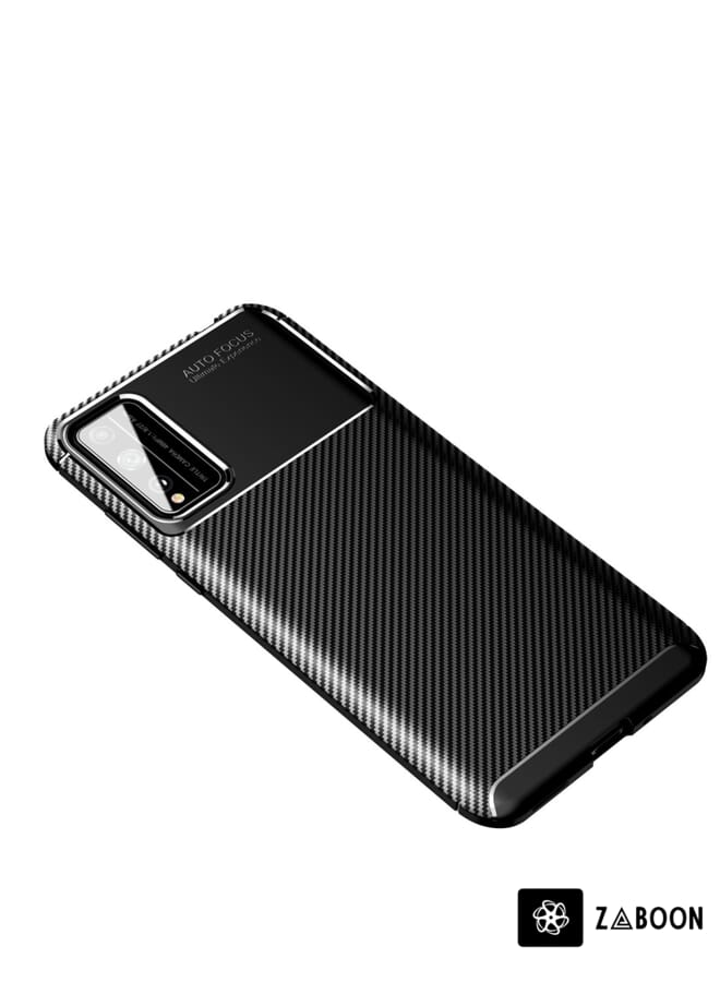 Zaboon Protective Case Cover For Huawei Honor Play 4T Pro Carbon Fiber Texture Shockproof TPU Case - Image 1