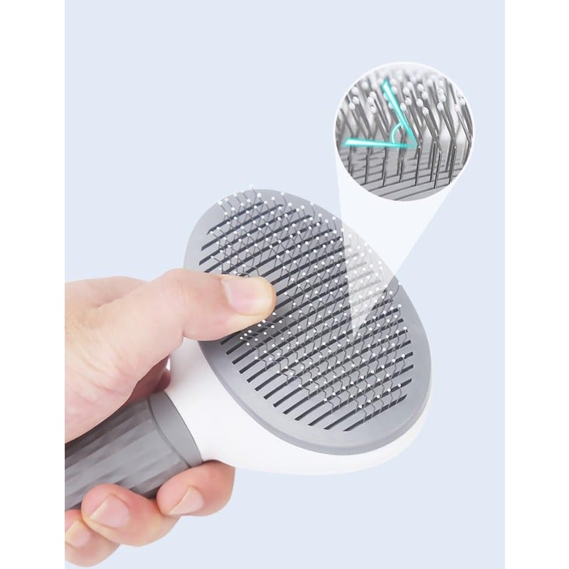 Pet Cat Brush for Shedding and Grooming Dog Hair Removal Brush Pet Groomer Shedding Grooming Tools Combs Rakes Cats Brush for Short or Long Haired Removes Loose Hair Tangles - Image 2