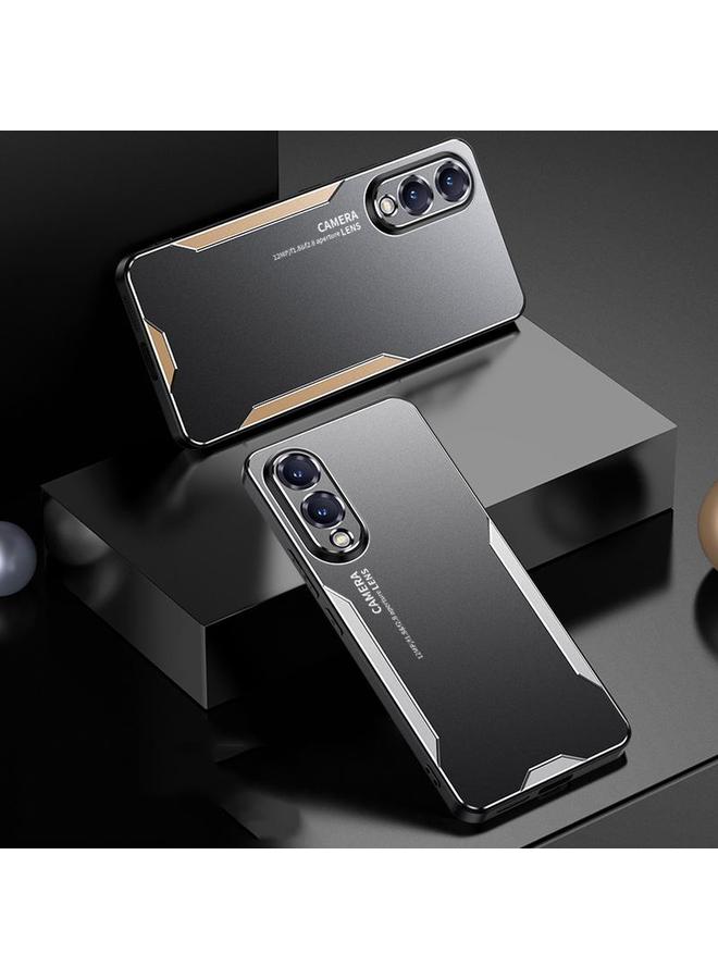 S-TOP Case For Samsung Galaxy S25 Edge 5G Blade Series TPU Hybrid Metal Phone Case - Image 2