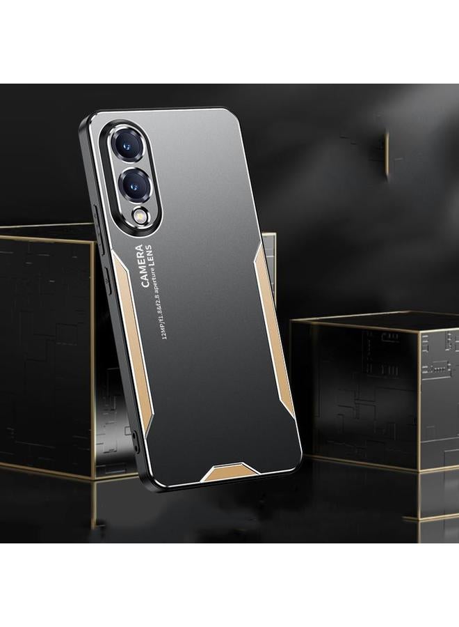 S-TOP Case For Samsung Galaxy S25 Edge 5G Blade Series TPU Hybrid Metal Phone Case - Image 3