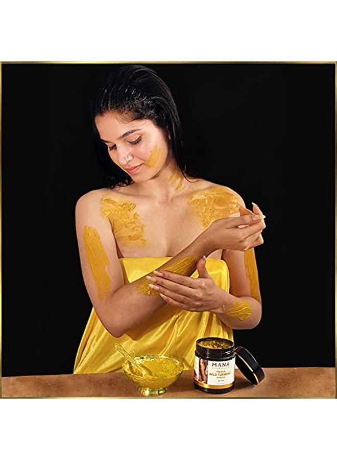 Mana Ayurvedam Premium Wild Turmeric Powder ; Removes Facial Hairs & Natural Glow ; 100G - Image 3