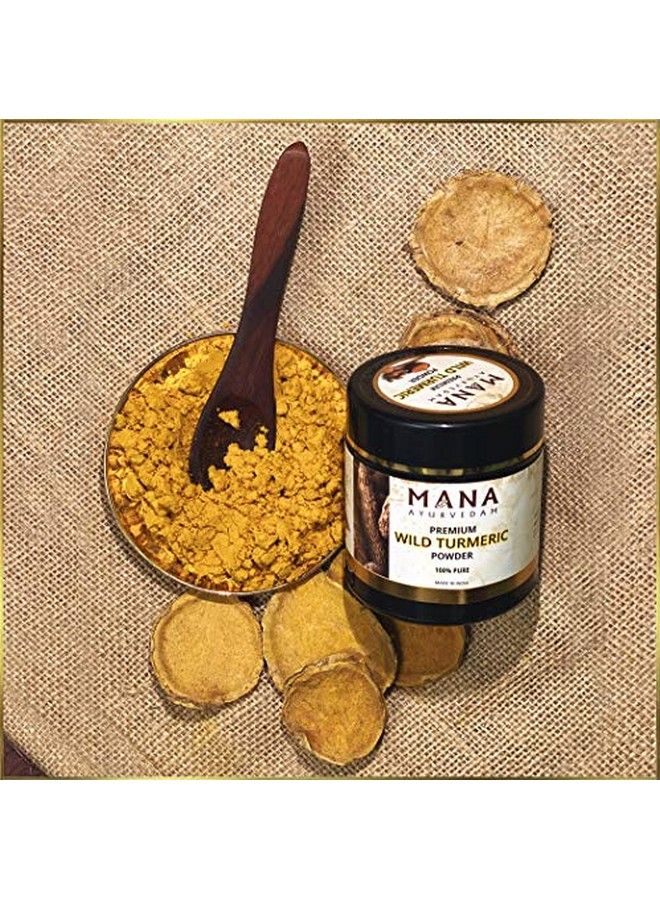 Mana Ayurvedam Premium Wild Turmeric Powder ; Removes Facial Hairs & Natural Glow ; 100G - Image 1