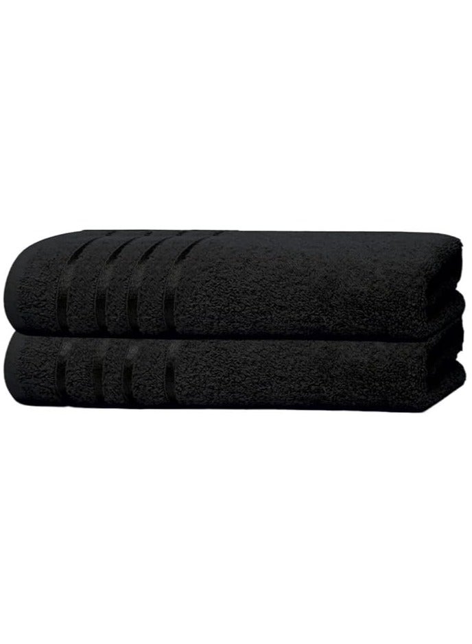 DXB GADGETS Pack of 2 Premium Towels 85 x 145 cm, 500 GSM 100% Cotton Ultra-Absorbent  - Image 1
