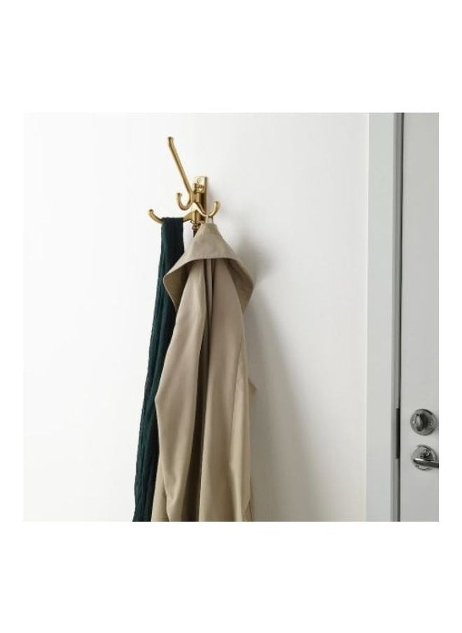 NIBEMINENT 3-Armed Swivel Towel Hook Gold 21x13.5cm  - Image 2