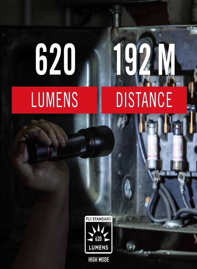 Coast HX5R 620 Lumen Rechargeable LED Flashlight with Slide Focus and CR123 Compatible, Batteries Included - Image 2