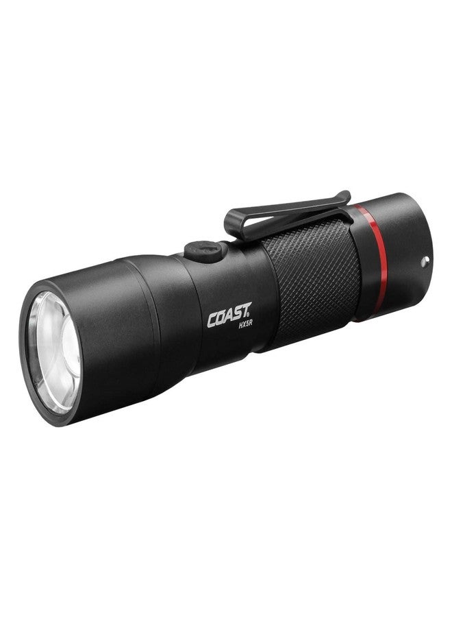 Coast HX5R 620 Lumen Rechargeable LED Flashlight with Slide Focus and CR123 Compatible, Batteries Included - Image 1