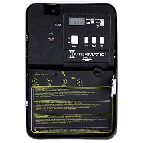 Intermatic EH10 Electric Water Heater Time Switch - 42 Events Weekly, 7-Day Scheduling - To-the-Minute Precision, External Override, LED Load Indicator - Image 4