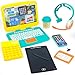BLOONSY Pretend Play Home Office Set for Kids Ages 357 Features Toy Laptop Computer LCD Writing Tablet Pop Fidget Calculator Cell Phone Headset Toddlers Beverage Cup - Image 3