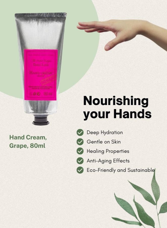 الصابون والأصدقاء كريم اليدين برائحة العنب من سوب آند فريندز، ٨٠ مل - مرطب حائز على جوائز، يحتوي على ٢٠٪ زبدة شيا عضوية - أفضل منتجات التجميل لعام ٢٠١٦ - Image 4