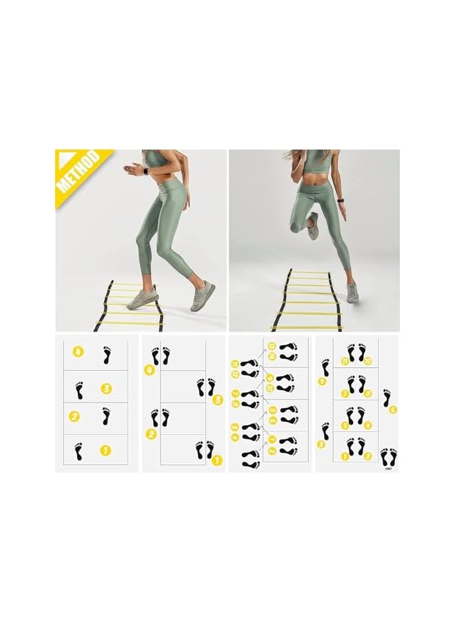 PROMASS Agility Ladder - 20 Rung 10M Speed Ladder Training Ladder, Agility Ladder Speed Training Equipment With Carrying Bag For Sports Soccer, Speed, Football, Exercise Fitness  - Image 5