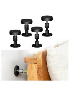 Adjustable Threaded Bed Frame Anti-Shake Tool – 4PCS Headboard Stoppers for Beds, Cabinets & Sofas, Noise Reducer & Stabilizer, Easy Install for Secure Support
