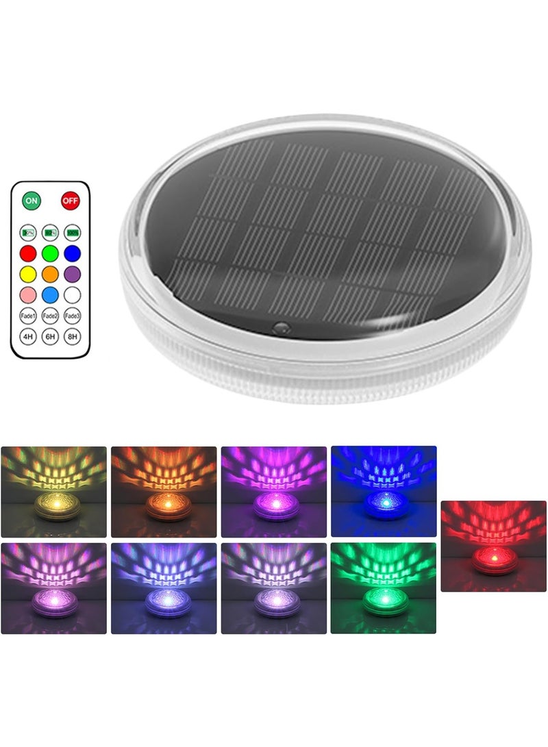 Soofam 2pcs Solar Powered Floating Pool Lights - IP68 Waterproof Floating Pool Lights | Colorful 9 Lighting Changing Lamp with 3 Timing Mode & 3 Levels Brightness Adjustment for Garden - Image 3
